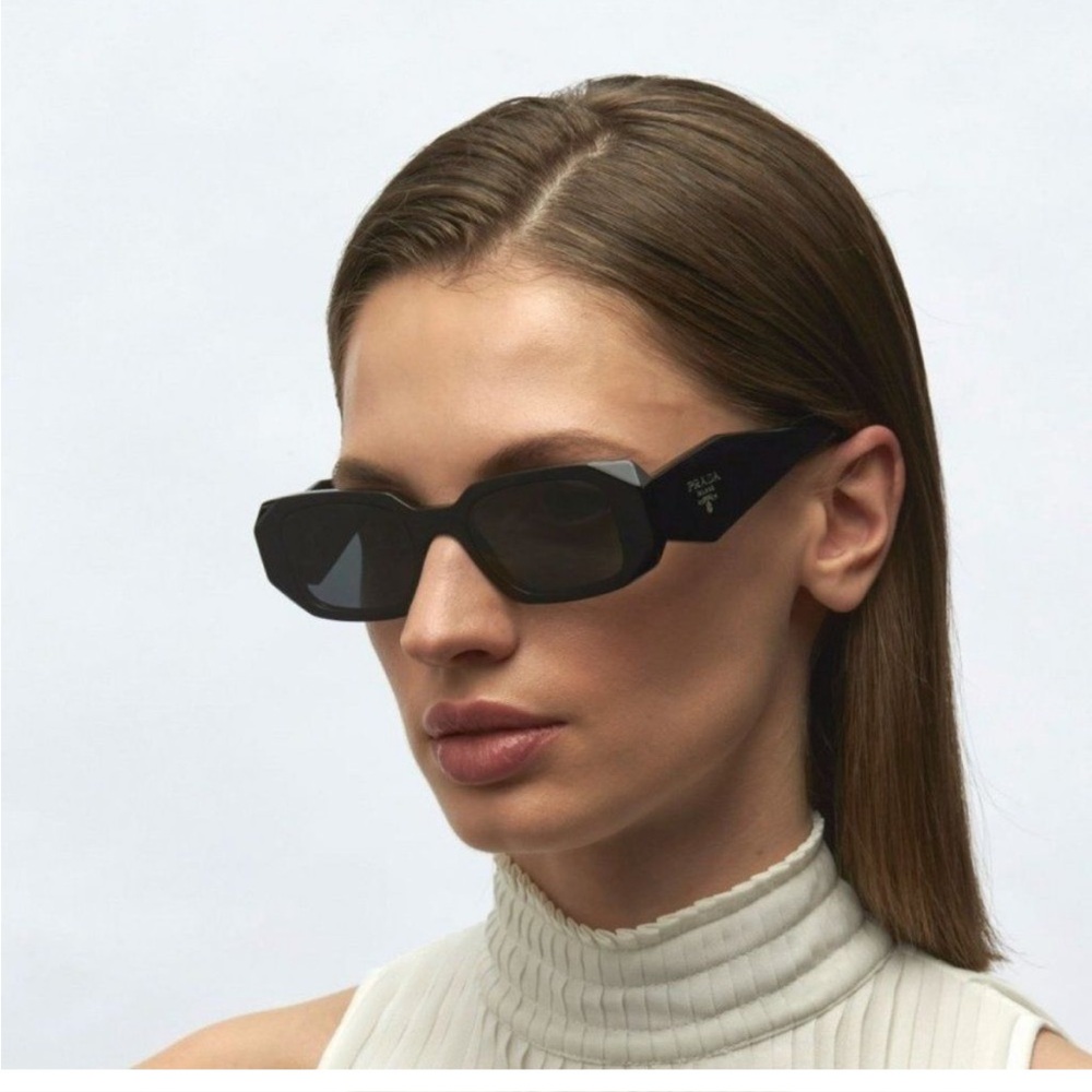 Prada Black Geometric Sunglasses - Picture 6 of 13